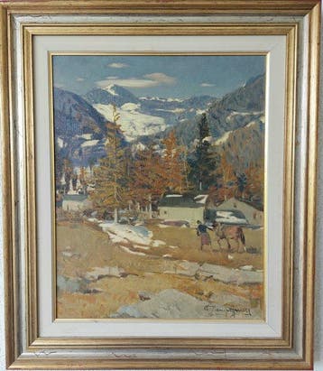 Ottorino Campagnari (1910-1987) - Autunno in Val di