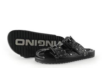 Vingino Slippers Meisjes in maat 31 Zwart, Verzenden, Jongen of Meisje, Schoenen, Zo goed als nieuw