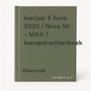 leerjaar 5 havo 2020 / Nova SK - MAX / leeropdrachtenboek, Verzenden, Gelezen, Alkemade