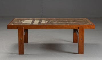 Trioh - Oxart - Salontafel - Aardewerk, Teak - Deense