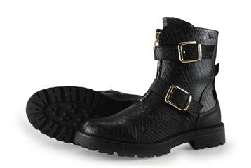 Poelman Biker boots in maat 40 Zwart, Verzenden, Overige typen