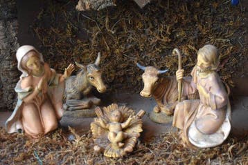 Kerstdecoratie handgeschilderd - uitzonderlijk mooie