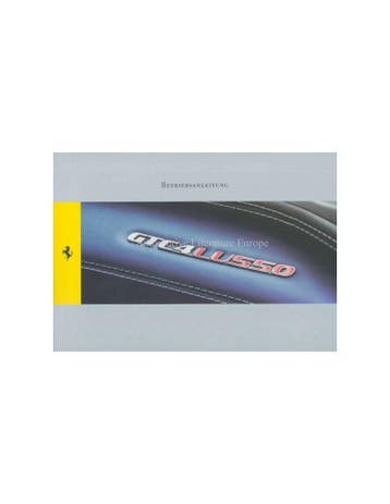 2016 FERRARI GTC4 LUSSO INSTRUCTIEBOEKJE DUITS, Ophalen of Verzenden