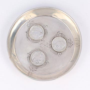Muntschaal - Portugal - Schaal - .833 zilver, Antiek en Kunst