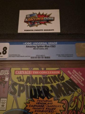 The Amazing Spider-Man #363 - 1 Graded comic - Eerste druk -, Nieuw