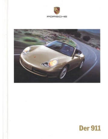 2000 PORSCHE 911 CARRERA HARDCOVER BROCHURE DUITS, Nieuw