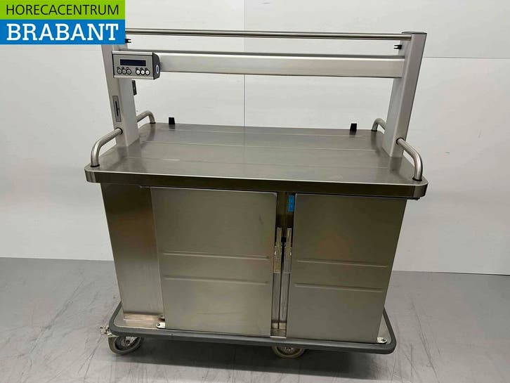RVS Burlodge Cateringwagen verwarmd en gekoeld 8 x 1/1 GN, Articles professionnels, Horeca | Équipement de cuisine, Enlèvement ou Envoi