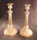 Antieke Empire - Chandelier (2) - Bronze, Antiek en Kunst