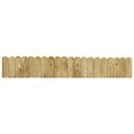vidaXL Gazonrand 120 cm geïmpregneerd grenenhout groen, Tuin en Terras, Verzenden, Nieuw