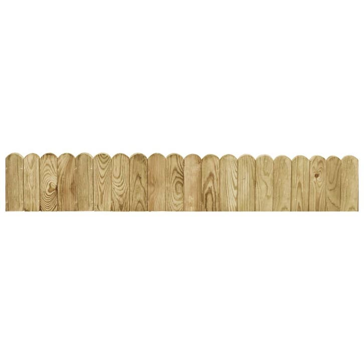 vidaXL Gazonrand 120 cm geïmpregneerd grenenhout groen, Jardin & Terrasse, Traverses & Bordures, Envoi