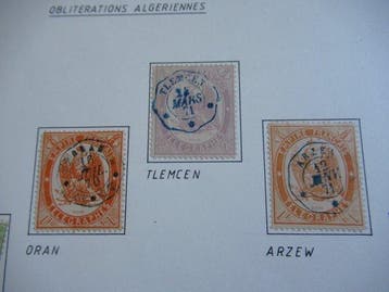 France 1868 - très rare , oblitération algérienne sur timbre