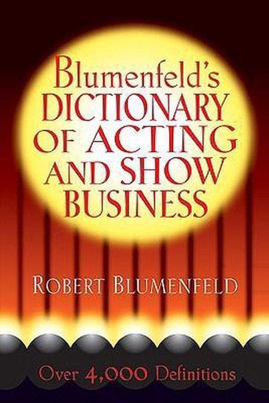 Blumenfelds Dictionary of Acting and Show Business, Boeken, Taal | Engels, Zo goed als nieuw, Verzenden