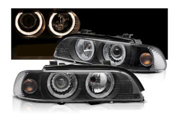 Xenon koplampen Angel Eyes Black geschikt voor BMW E39 LCI, Verzenden