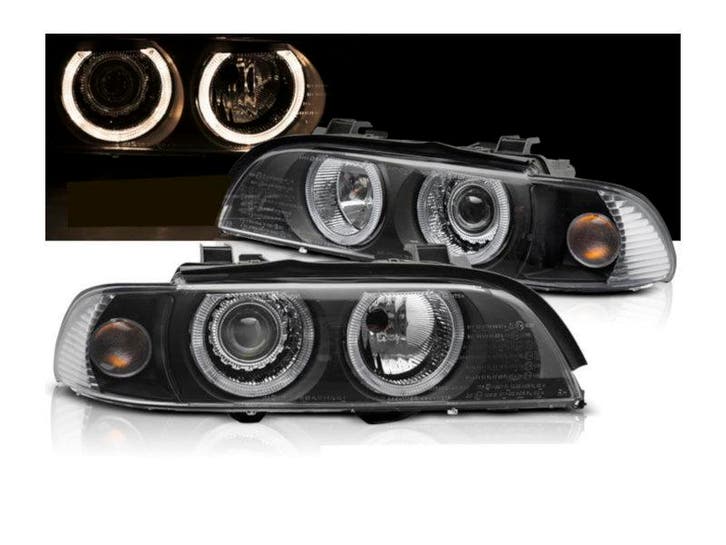 Xenon koplampen Angel Eyes Black geschikt voor BMW E39 LCI, Autos : Pièces & Accessoires, Éclairage, Envoi