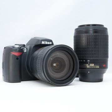 Nikon D60 with AF-S DX 18-70mm and AF-S DX 55-200mm VR