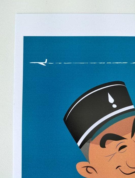 Monsieur Z - Saint tropez - Poster Musée de la gendarmerie-, Antiquités & Art, Art | Dessins & Photographie