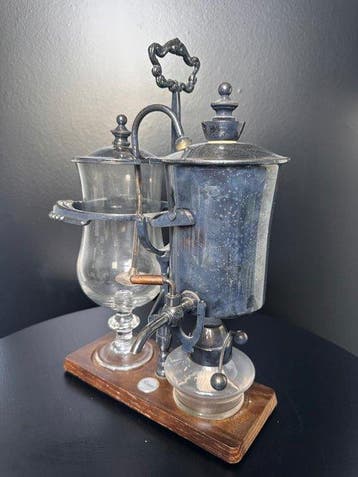 Cafetière (3) - Métal, Verre, Bois - Lovely -Balance Siphon