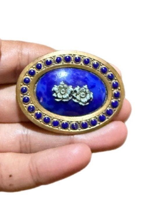 Exclusieve ovale speld in Victoriaanse stijl – Elegante, Antiek en Kunst, Curiosa en Brocante
