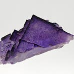 FLUORITE MINECRAFT VIOLETTE à GRADINS, CHINE Cristaux sur