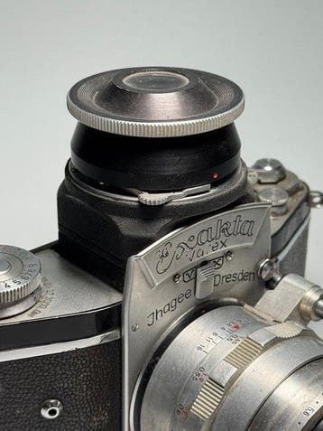 Exakta, Ihagee Varex VX with magnifying finder + T(essar), Audio, Tv en Foto, Nieuw