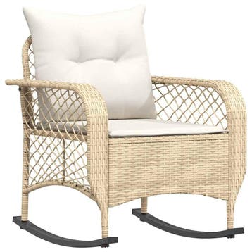 Schommelstoel beige | 59% korting! Retour deal, Jardin & Terrasse, Verzenden