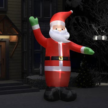 vidaXL Kerstman opblaasbaar met LEDs IP44 3 m, Verzenden, Nieuw