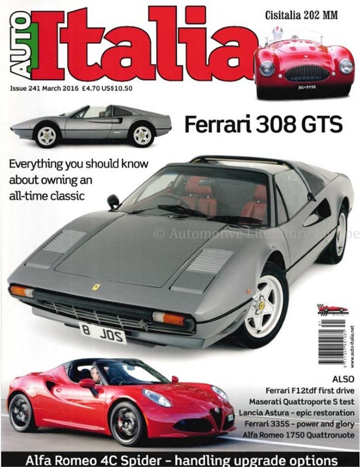 2016 AUTO ITALIA MAGAZINE 241 ENGELS, Livres, Autos | Brochures & Magazines