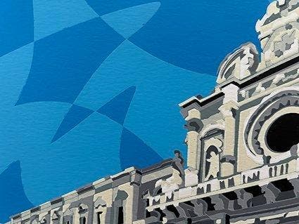 Ugo Nespolo (1941) - Santa Croce a Lecce, Antiek en Kunst, Antiek | Overige Antiek