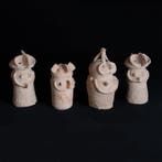 Indus Vallei Terracotta Set van 4 zeldzame votieve beeldjes,