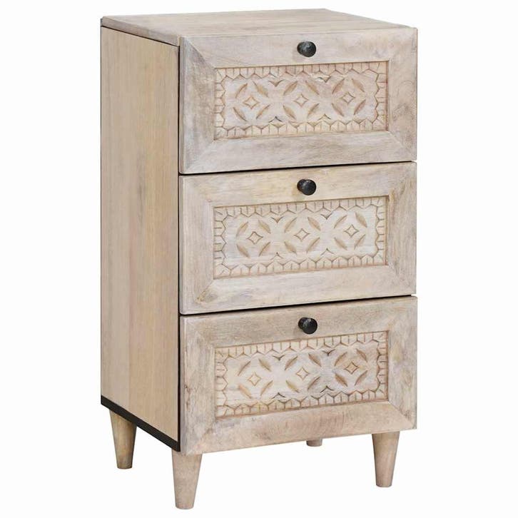 vidaXL Dressoir met lade Wit 33,5 x 40 x 75 cm, Huis en Inrichting, Kasten | Dressoirs, Nieuw, Verzenden