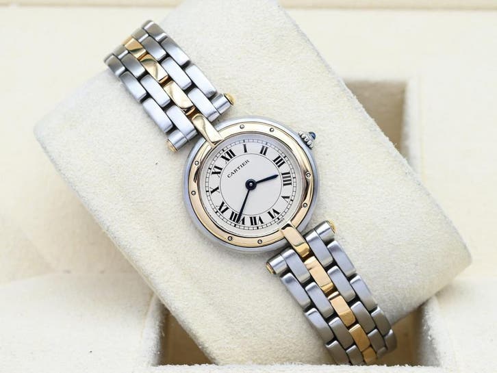 Cartier Panthere Ref. 1057920 Year 1990s (Box), Handtassen en Accessoires, Horloges | Dames, Goud, Zo goed als nieuw, Goud, Overige merken