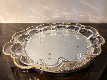 french production probable Legras/Daum - Dienblad - Kristal, Antiquités & Art