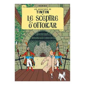 Kuifje De Scepter van Ottokar Poster 50 x 70 cm, Ophalen of Verzenden