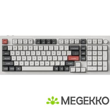 Keychron Q5 Ultra Wit Silk POM Red Switch 8K Draadloos, Verzenden, Nieuw