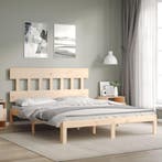 vidaXL Bedframe zonder matras massief grenenhout 160x200 cm, Maison & Meubles, Verzenden
