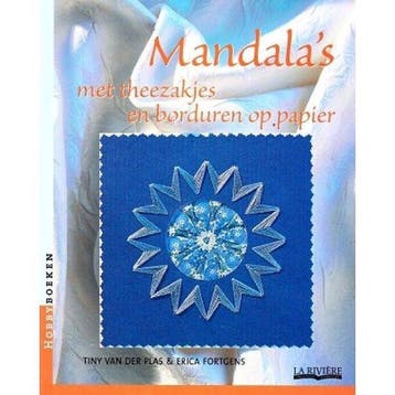 Mandala's met theezakjes en borduren op papier, Verzenden, Nieuw