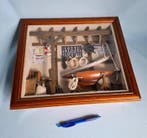 Diorama scheepswerf/zeilmakerij - Hout, Glas