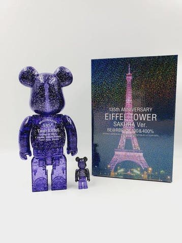 NO RESERVE Medicom Toy Be@rbrick - Effeil Tower Sparling