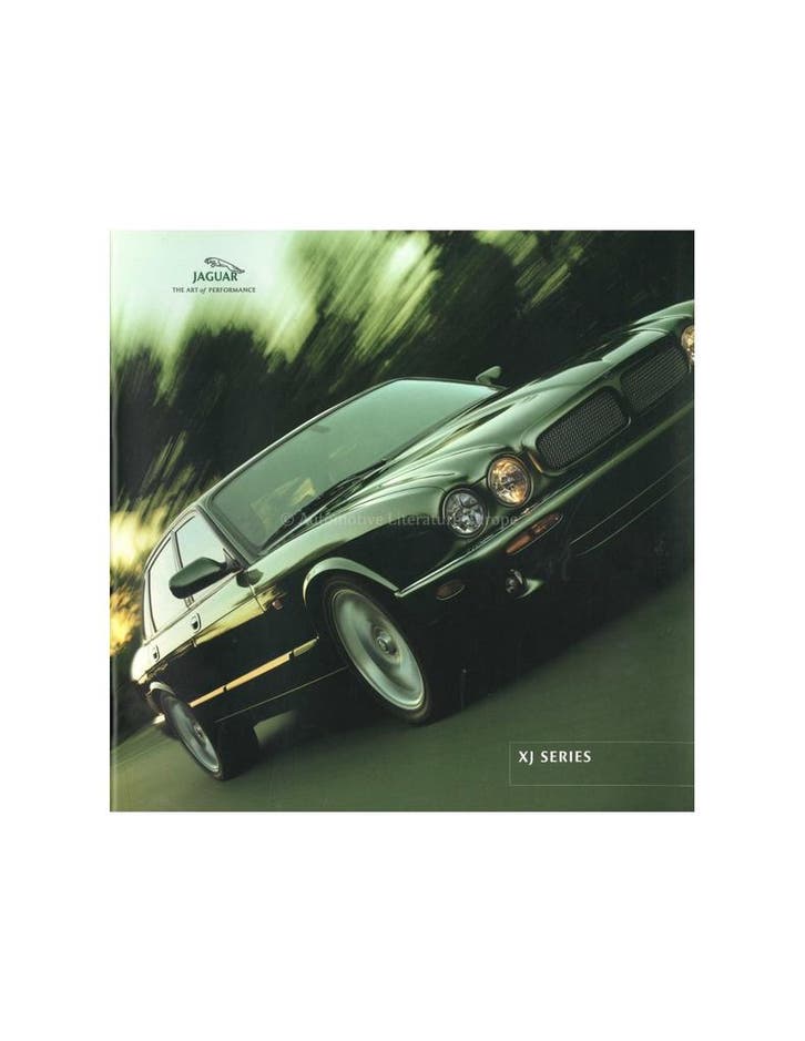 2001 JAGUAR XJ BROCHURE NEDERLANDS, Boeken, Auto's | Folders en Tijdschriften, Ophalen of Verzenden