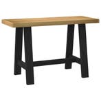 vidaXL Bureau NOAIN A-vormige poten 120x50x75 cm massief, Huis en Inrichting, Verzenden, Nieuw