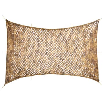 vidaXL Camouflagenet met opbergzak 724x515 cm zandkleurig, Verzenden, Nieuw