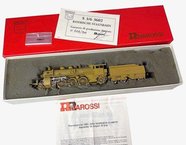 Rivarossi H0 - 5203 - Locomotive à vapeur avec tender (1) -, Hobby & Loisirs créatifs, Trains miniatures | HO