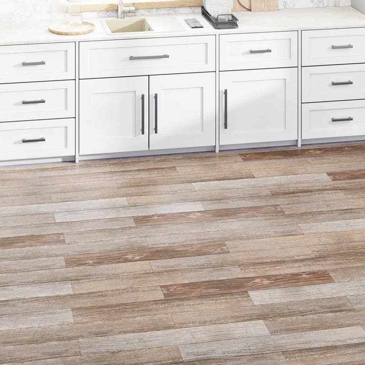 vidaXL Vloerplanken Washed hout 5,02 m² 36 st PVC, Doe-het-zelf en Bouw, Vloerdelen en Plavuizen, Nieuw, Verzenden