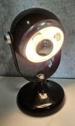 Space Age bureaulamp – verstelbare “eyeball” spot – zwart &