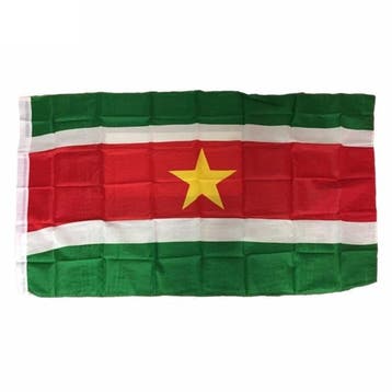 Surinaamse vlag 90x150cm, Verzenden