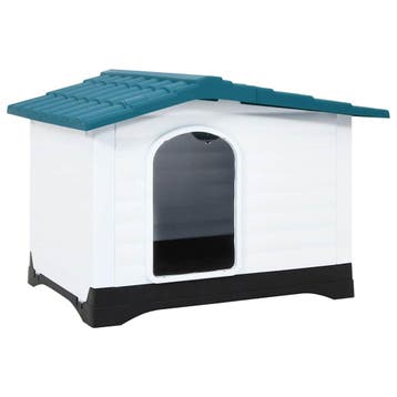 vidaXL Hondenhok 90,5x68x66 cm polypropeen blauw, Verzenden