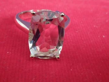 Zonder minimumprijs - Ring Zilver, Yellow Gold Plated -