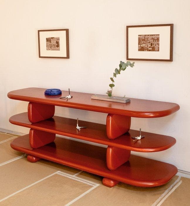 Chai Dienn - Stellingkast - Bubbelplank - Hout, Antiquités & Art, Art | Objets design