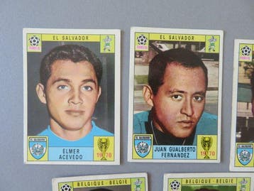 Panini Mexico 70 (red black) Team Belgie - El Salvador -, Nieuw