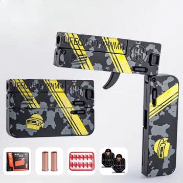 Lifecard Vouwbaar Soft Bullet Pistool - Speelgoed Shell, Verzenden, Nieuw